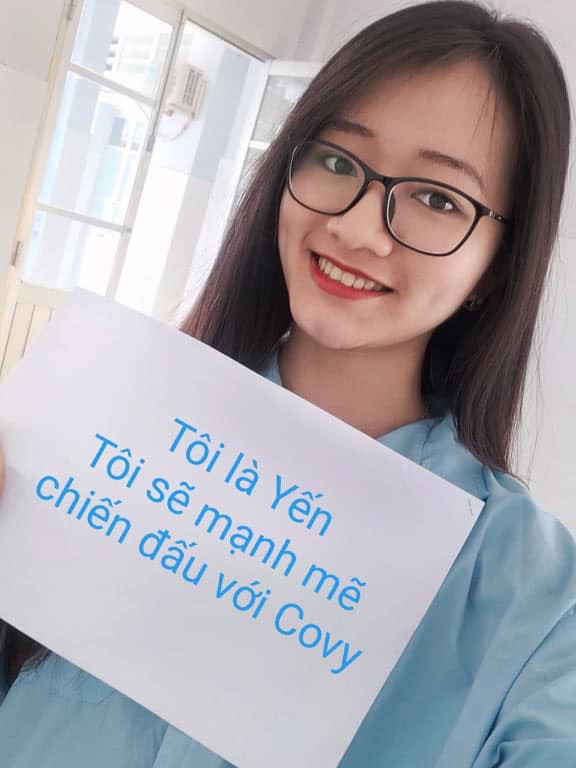Nữ bệnh nhân xinh đẹp số 155 tự tin selfie tham gia cuộc thi ảnh “Together we win Thử thách Chiến thắng Covid-19”, với mong muốn truyền thông điệp chiến thắng dịch bệnh đến với mọi người. 