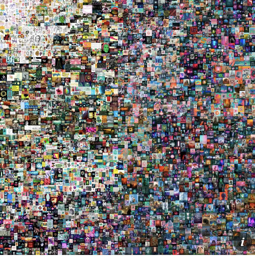 Bức ảnh ghép kỹ thuật số này được mua đấu giá với giá gần 70 triệu USD.