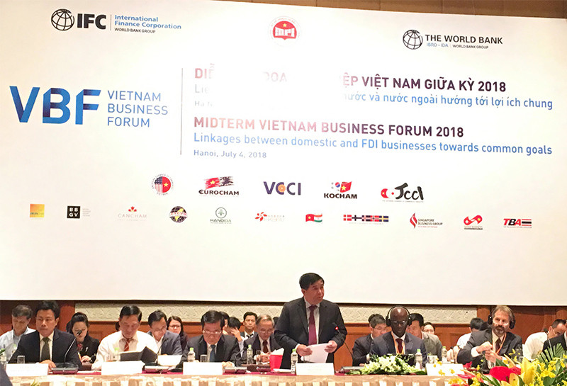 Bộ trưởng KH&ĐT Nguyễn Chí Dũng hy vọng có giải pháp để DN Việt có thể tham gia chuỗi sản xuất toàn cầu.