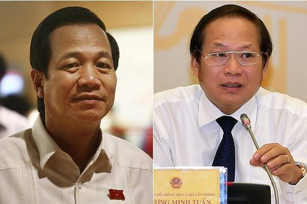 ĐBQH chất vấn hai Bộ trưởng Đào Ngọc Dung và Trương Minh Tuấn