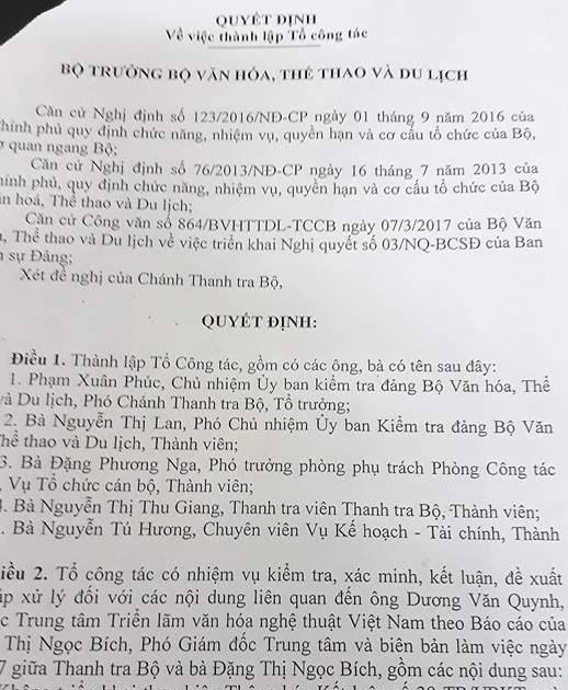 Bộ Văn hoá lập tổ công tác kiểm tra xác minh những lùm xùm tại Trung tâm Triển lãm