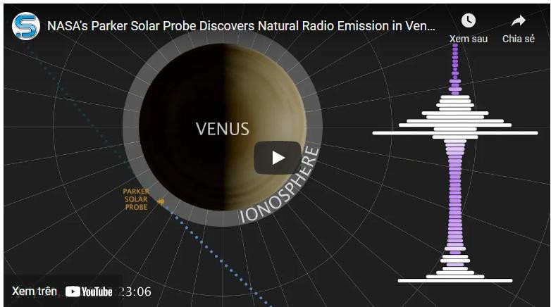 Tàu thăm dò Parker Solar của NASA đã thu thập được tín hiệu vô tuyến trên sao Kim.