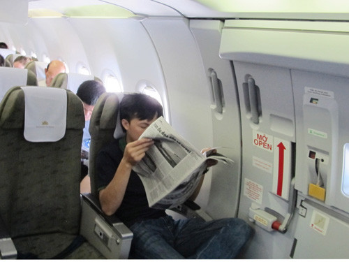 Cửa thoát hiểm trên tàu bay. Ảnh minh họa.