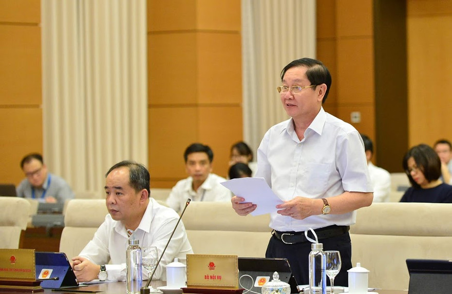 Bộ trưởng Nội vụ Lê Vĩnh Tân. Ảnh Như Ý