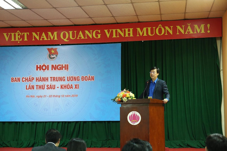 Bí thư thứ nhất T.Ư Đoàn Lê Quốc Phong đề nghị, với chủ đề đó, tuổi trẻ Việt Nam củng cố niềm tin và biến lý tưởng cách mạng thành hành động cụ thể đóng góp cho sự phát triển của đất nước. Ảnh: Bảo Anh