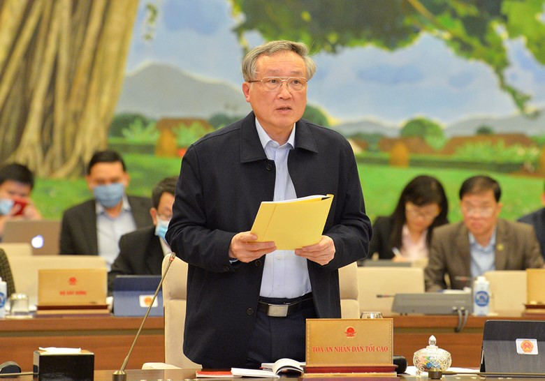 Chánh án TAND tối cao Nguyễn Hoà Bình. Ảnh QH 