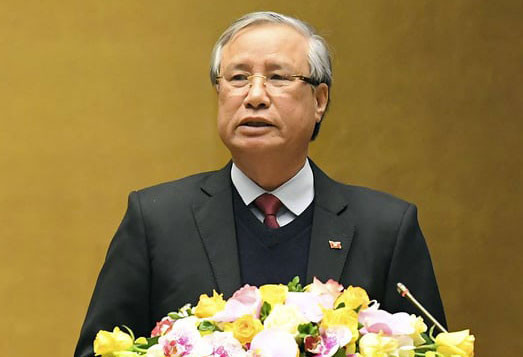 Thường trực Ban Bí thư Trần Quốc Vượng tại hội nghị. Ảnh Quang Vinh