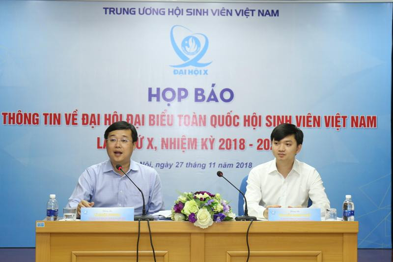 Bí thư thứ nhất T.Ư Đoàn, Chủ tịch T.Ư Hội Sinh viên Việt Nam Lê Quốc Phong nhấn mạnh Đại hội sẽ tăng cường ứng dụng công nghệ thông tin, đổi mới, sáng tạo.