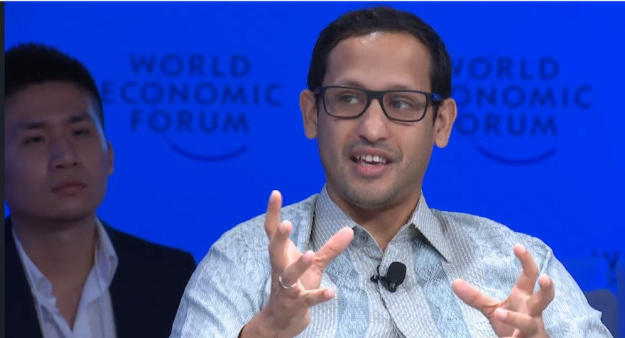 Nadiem Makarim, CEO của Go Jek tại Hà Nội. Ảnh: Diễn đàn Kinh tế thế giới.