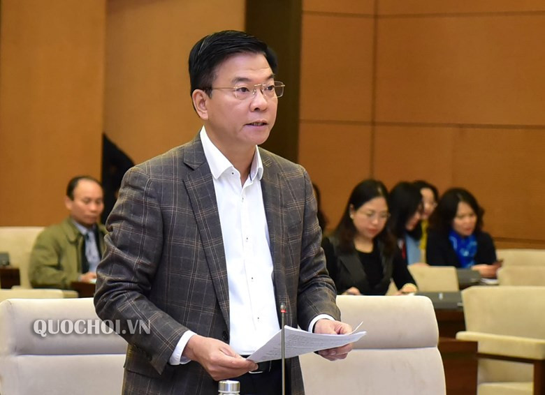 Bộ trưởng Bộ Tư pháp Lê Thanh Long. Ảnh QH