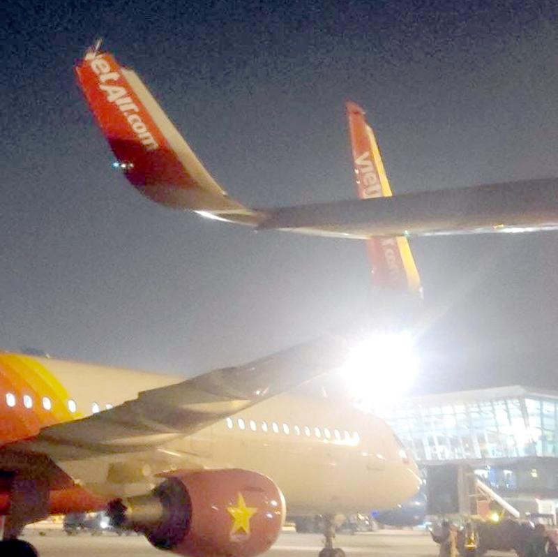 Hiện trường sự cố.