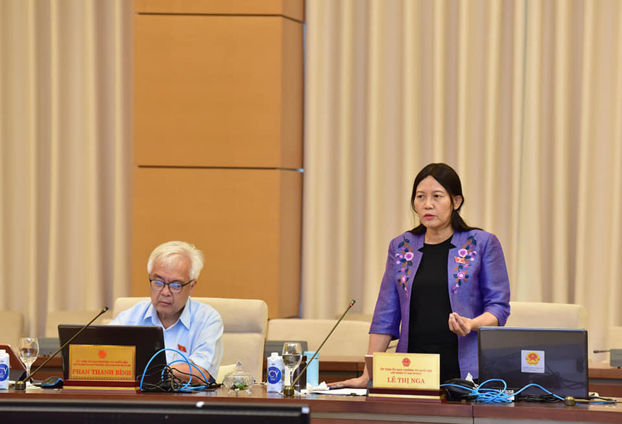 Chủ nhiệm Ủy ban Tư pháp Lê Thị Nga