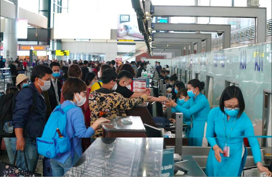 Một số nhân viên phục vụ tại sân bay Nội Bài phải cách ly do khách được phát hiện nhiễm COVID-19.