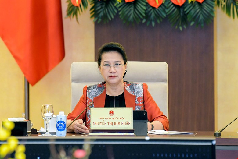 Chủ tịch Quốc hội Nguyễn Thị Kim Ngân tại phiên họp Uỷ ban Thường vụ
