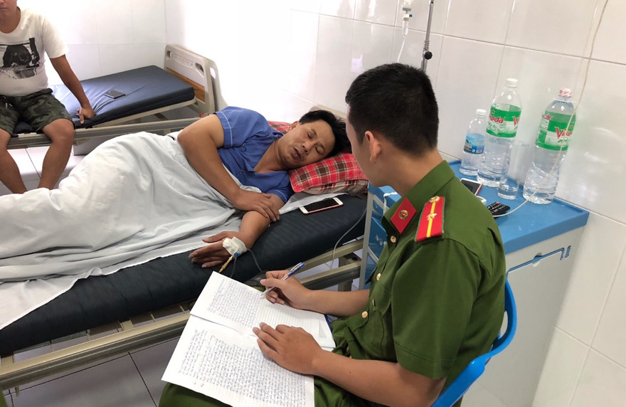 Giám đốc công ty vận tải tại Khánh Hòa làm việc với cơ quan công an. 