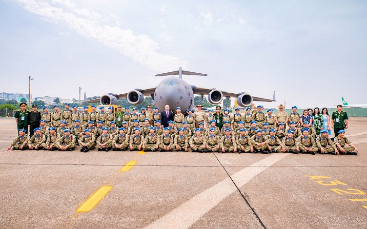 Siêu vận C-17 đưa bệnh viện dã chiến cấp 2 Việt Nam sang Nam Sudan