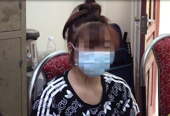 Chị H được giải cứu về Việt Nam và đang trình báo sự việc tại công an tỉnh Cao Bằng -Ảnh: TL