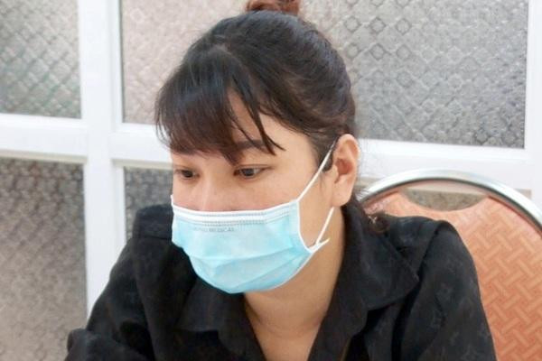 Đối tượng Hồ Khánh Ly tại cơ quan công an -Ảnh: TL