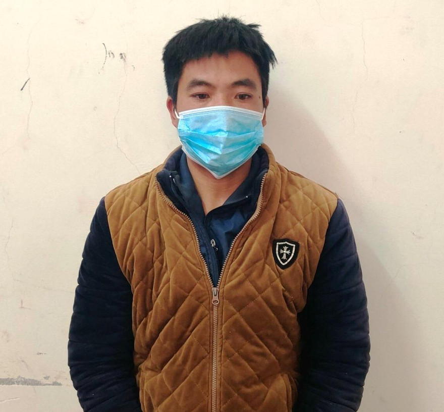 Đối tượng Đặng Phụ Hiền tại cơ quan công an -Ảnh: L. Nam