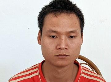 Đối tượng Trường tại cơ quan công an. Ảnh: TL