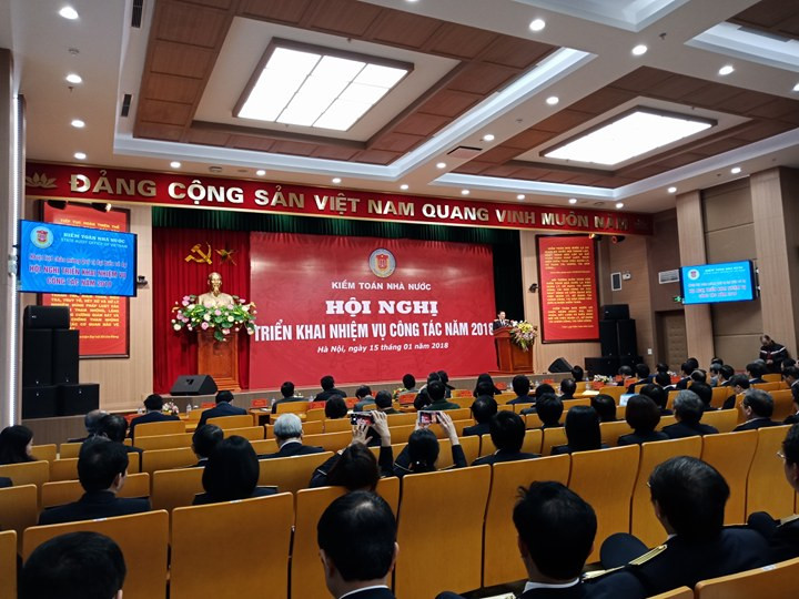 Sáng 15/1, Kiểm toán Nhà nước tổ chức Hội nghị triển khai nhiệm vụ công tác năm 2018.
