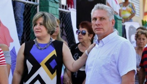 Chủ tịch Miguel Diaz Canel Bermudez và phu nhân.Ảnh: WagCenter