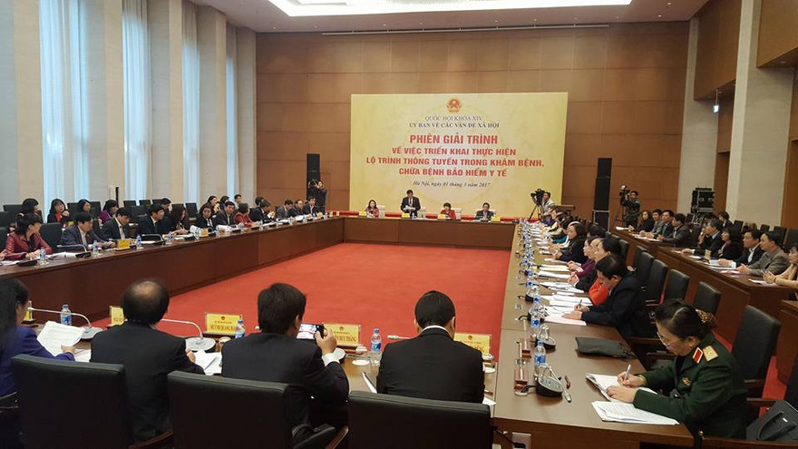 Phiên giải trình về việc thực hiện lộ trình thông tuyến trong khám bệnh, chữa bệnh bảo hiểm y tế ngày 1/3