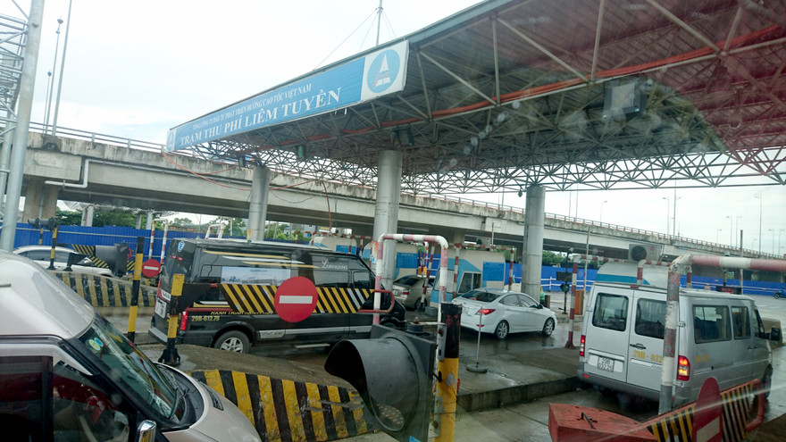 Trạm thu phí trên tuyến cao tốc Cầu Giẽ - Ninh Bình của VEC quản lý.