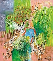 Tác phẩm "Giai điệu của hạnh phúc" của Văn Dương Thành.