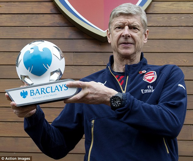 Wenger nhận danh hiệu HLV xuất sắc nhất tháng 10.