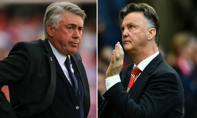 Ancelotti đã sẵn sàng thế chỗ Van Gaal.