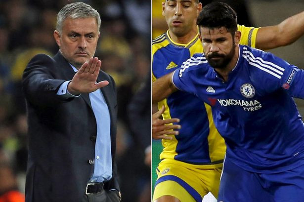 Mourinho một lần nữa không hài lòng với Diego Costa.
