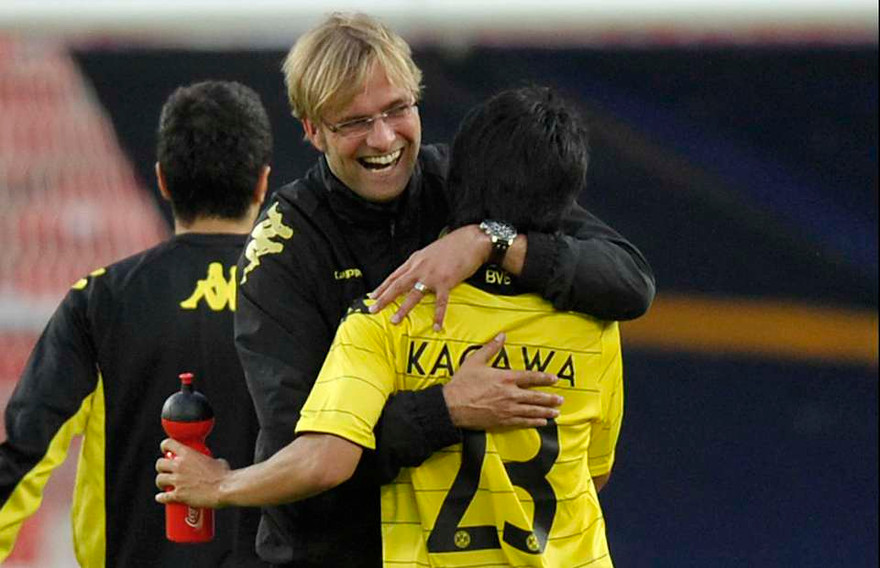 Klopp mang Kagawa tới Liverpool.