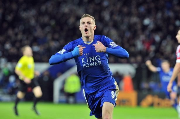 Niềm vui của Vardy sau khi phá lưới M.U.