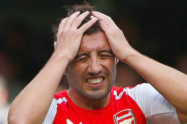 Cazorla có thể phải nghỉ đến hết giải.