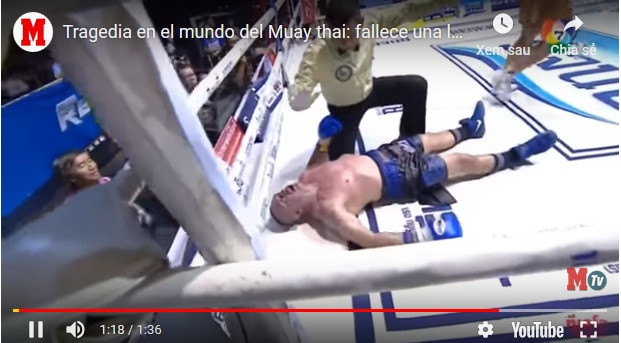 Christian Daghio bị hạ đo ván, sau đó bị hôn mê vì chấn thương và không qua khỏi.