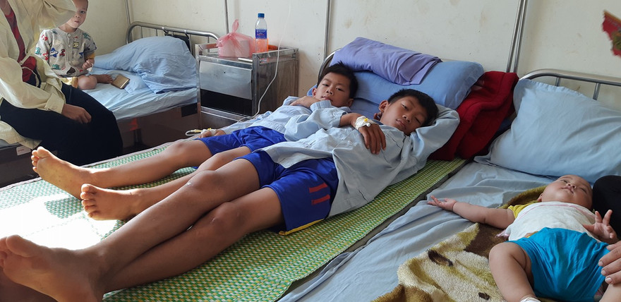 Các bệnh nhân bị ngộ độc đang được điều trị tại bệnh viện