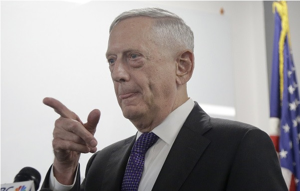 Bộ trưởng Quốc phòng Mỹ Jim Mattis cảnh báo sẽ nổ ra chiến tranh nếu Triều Tiên tấn công Mỹ. Ảnh: Bloomberg