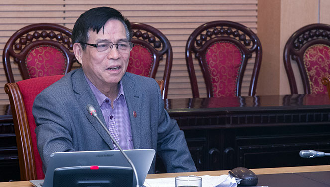 GS Hoàng Thế Liên, nguyên Thứ trưởng Bộ Tư pháp. Ảnh: Duy Thông