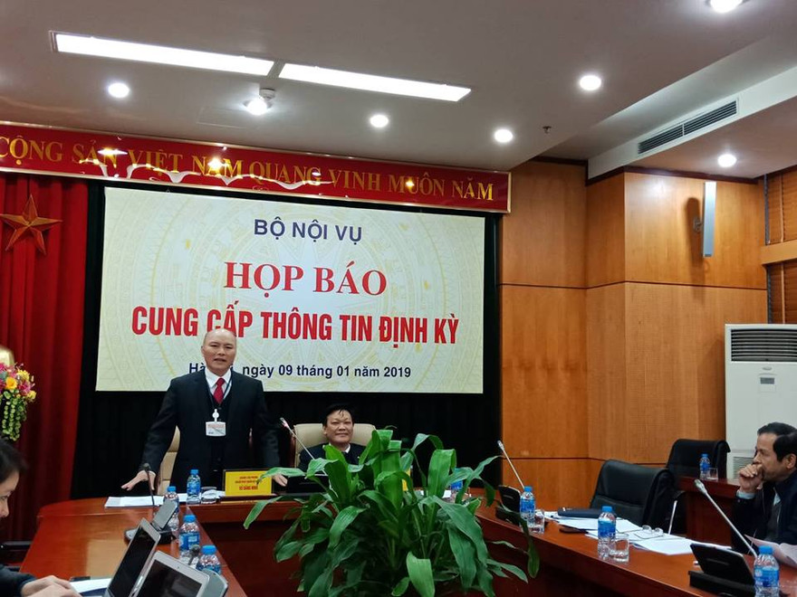 Bộ Nội vụ họp báo chiều 9/1