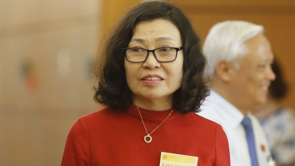 Tổng Giám đốc BHXH Việt Nam Nguyễn Thị Minh. Ảnh IT