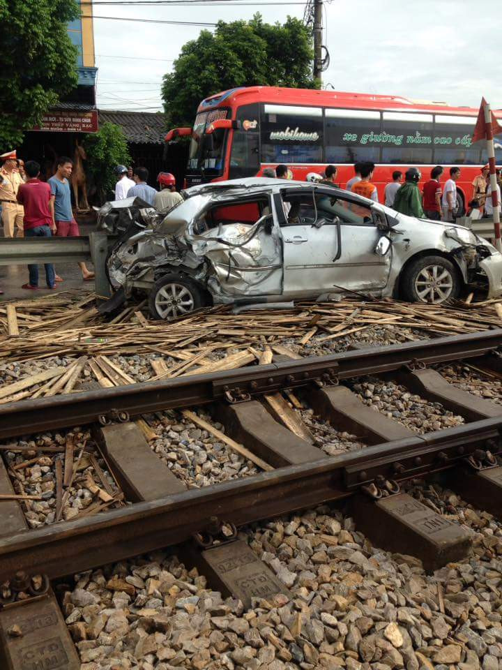 Hiện trường vụ tai nạn.