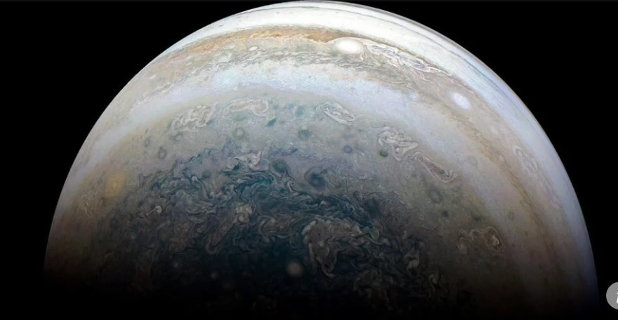 Bán cầu nam của Sao Mộc được chụp từ phi thuyền của NASA.