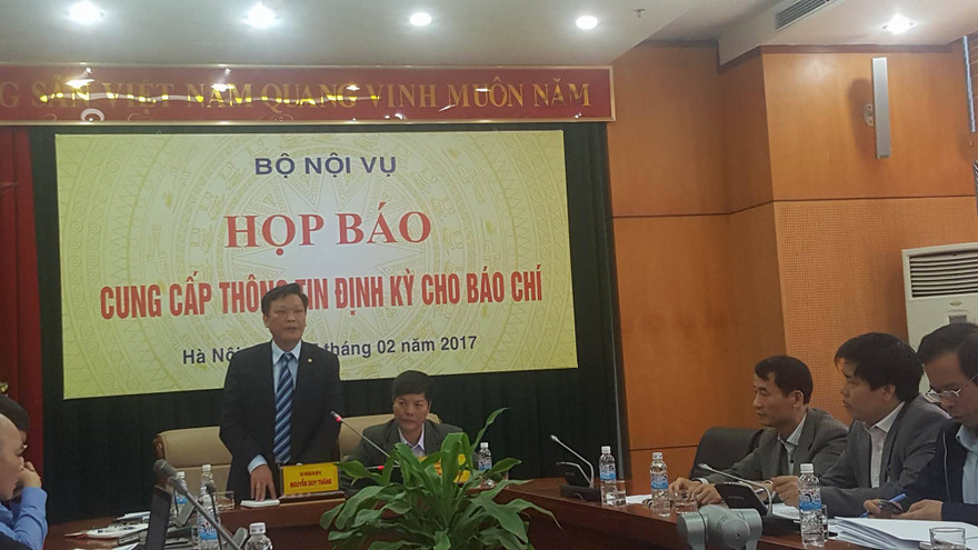 Bộ Nội vụ tổ chức họp báo định kỳ