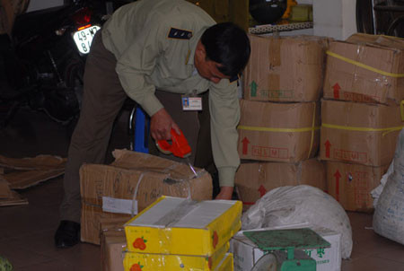 Số hàng Trung Quốc bị cơ quan chức năng thu giữ.