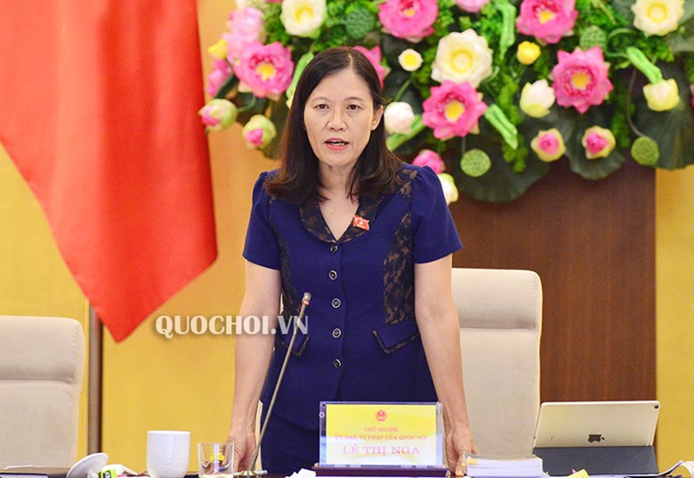 Chủ nhiệm Uỷ ban Tư pháp Lê Thị Nga