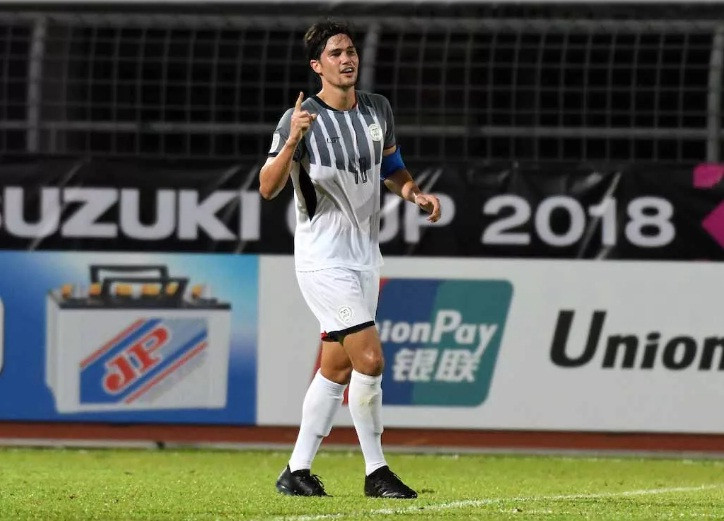 Tiền đạo Phil Younghusband của ĐT Philippines.
