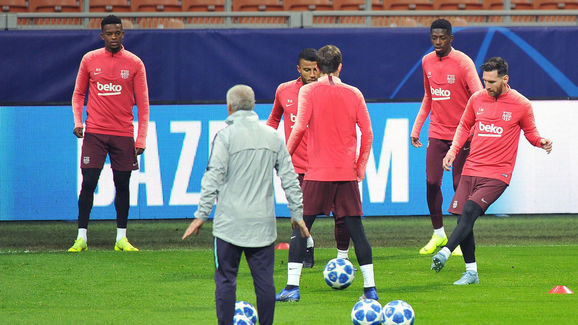 Messi đã trở lại tập luyện cùng các đồng đội.