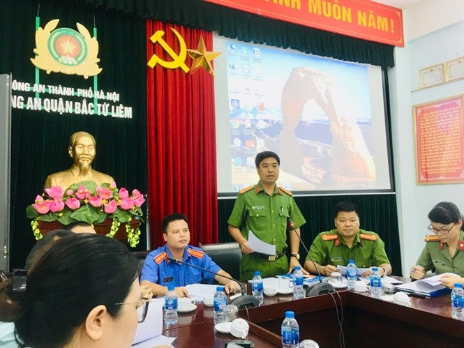 Công an quận Bắc Từ Liêm thông tin vụ việc.