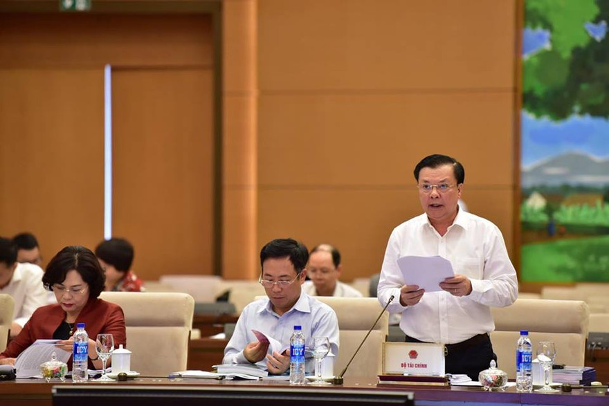 Bộ trưởng Tài chính Đinh Tiến Dũng. Ảnh Quang Khánh